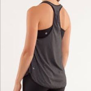 Lululemon singlet tank in dark feathered grey